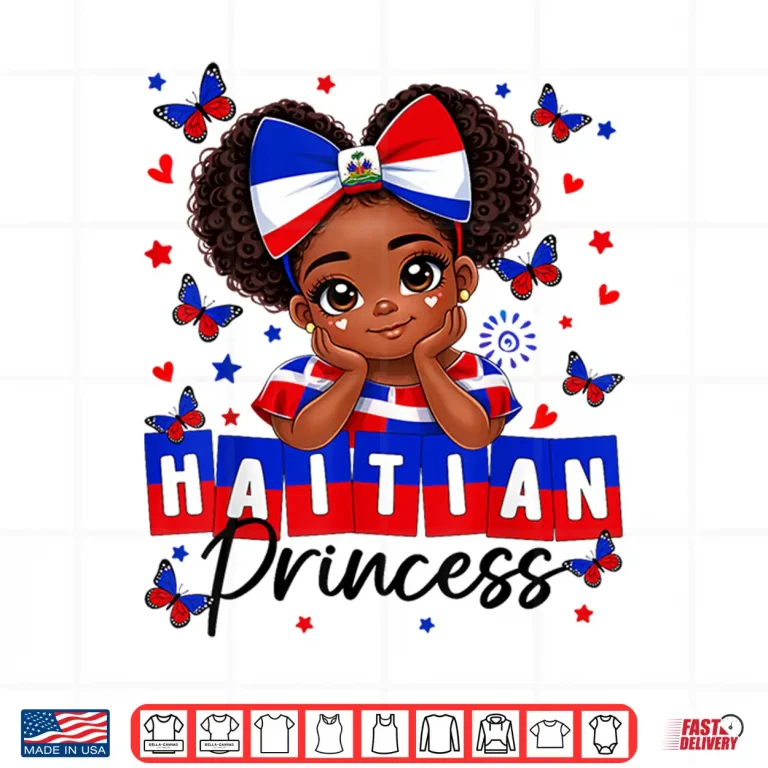 Design Haitian Princess Haitian Coquette Haiti Pride Women Girl Shirt
