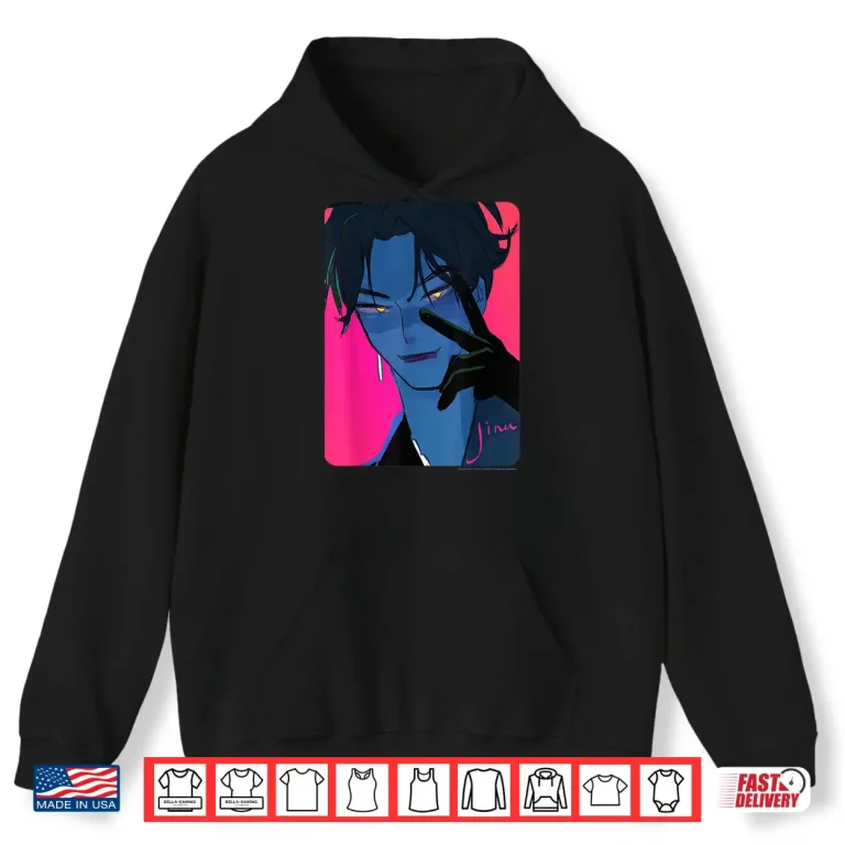 Hoodie Kpop Demon Hunters Jinu Demon Signed Photocard Chest Poster Shirt