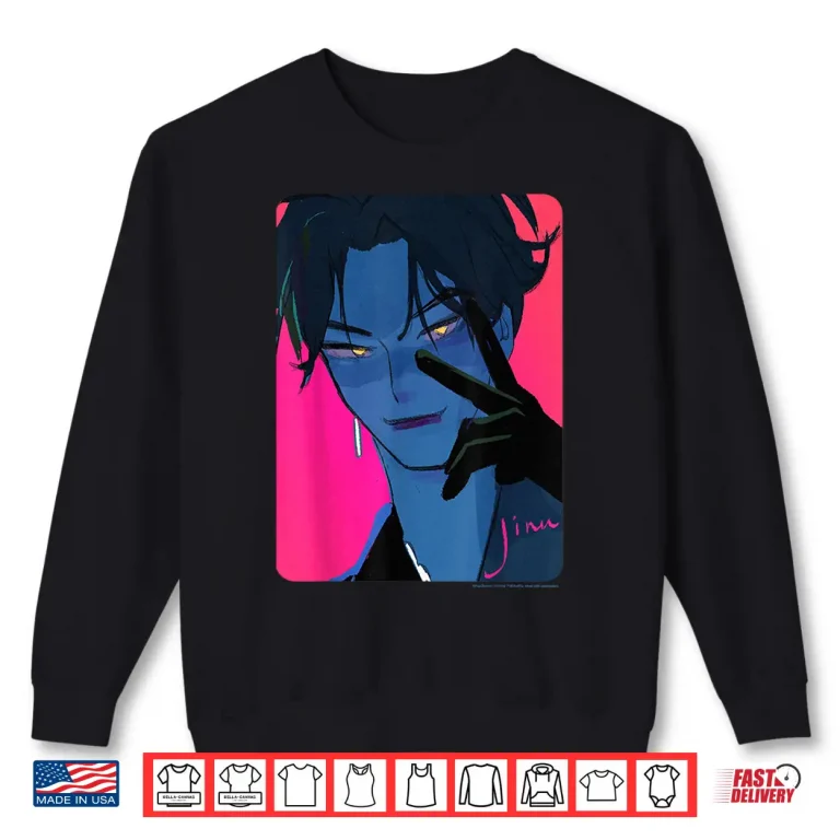 Sweatshirt Kpop Demon Hunters Jinu Demon Signed Photocard Chest Poster Shirt