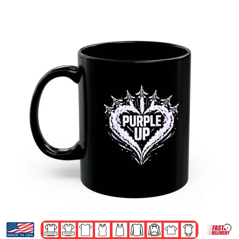 Mug Purple Up for Military Kids Military Child Month Shirt