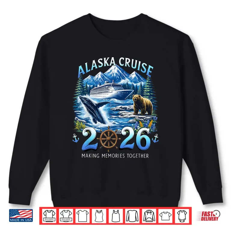 Sweatshirt Vintage Alaska Cruise 2026 Cruise Group Family Vacation Shirt