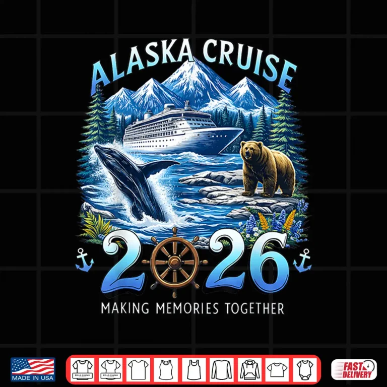Design Vintage Alaska Cruise 2026 Cruise Group Family Vacation Shirt