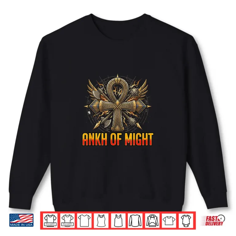 Sweatshirt Ankh of Might Ancient Egyptian Power Symbol Shirt