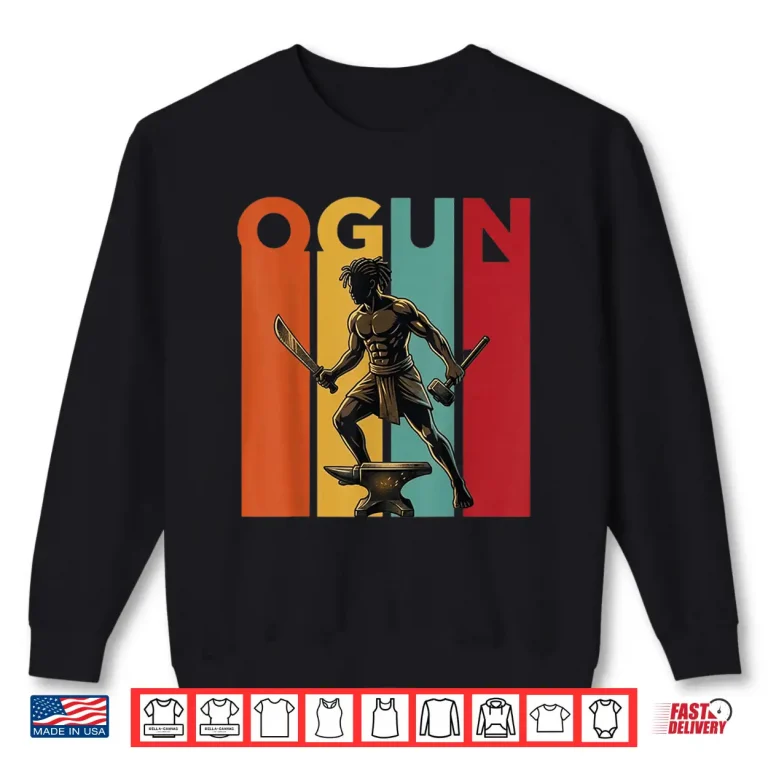 Sweatshirt Ogun Yoruba God of War and Iron Orisha Shirt