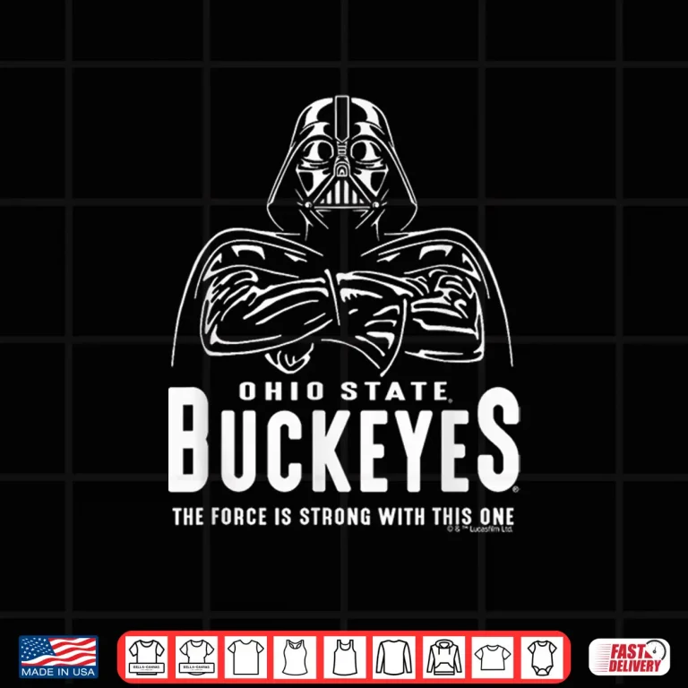 Design Ohio State Buckeyes Star Wars Darth Vader Red Shirt