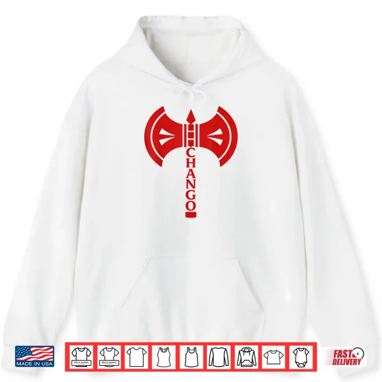 Hoodie Chango God of Thunder and Lightning Orisha Shirt