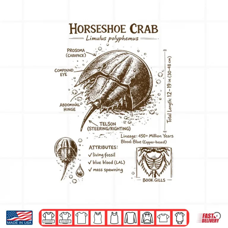 Design Horseshoe Crab Lover Anatomy Biologist Sea Ocean Animal Shirt