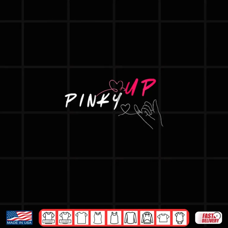 Design Pop Inspired Pinky Up Cute Kats eye Hand Heart Gesture Shirt