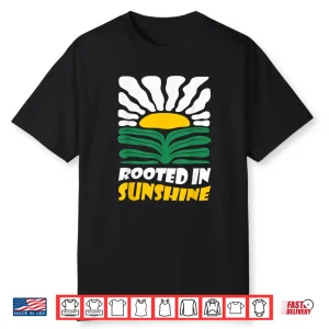 Vintage Boho Rooted In Sunshine Summer Flower Art Shirt
