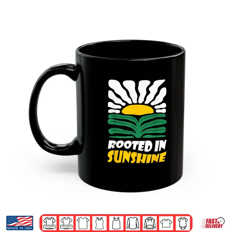Mug Vintage Boho Rooted in Sunshine Summer Flower Art Shirt