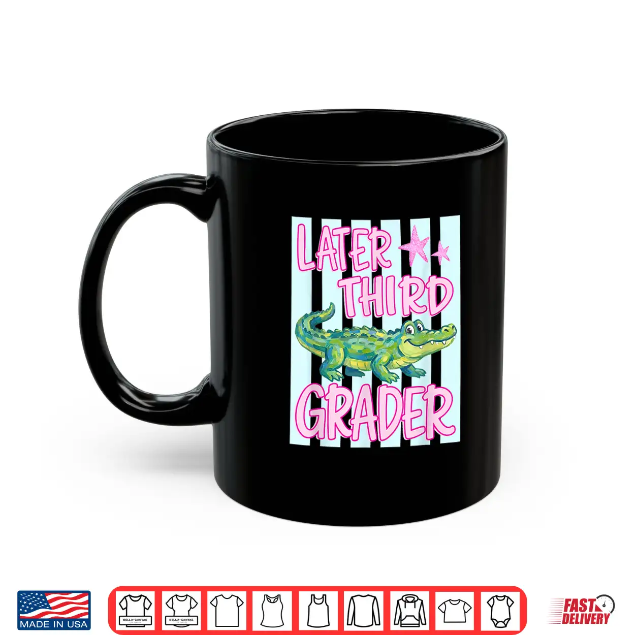 Pink Striped Later Third Grader End Of School Year Teacher Shirt Pink Striped Later Third Grader End Of School Year Teacher Shirt