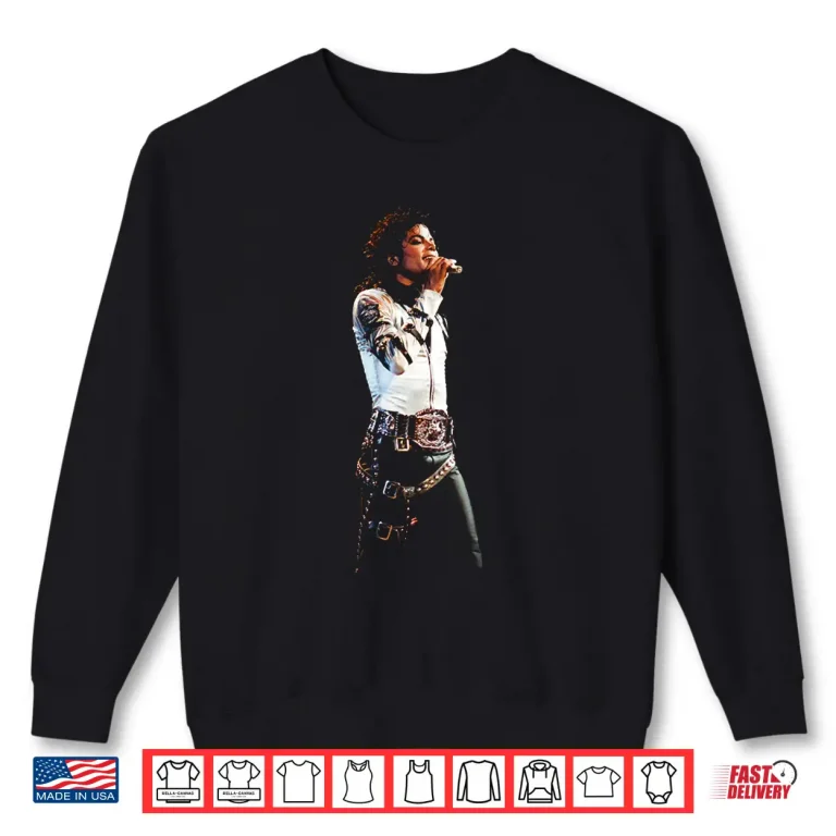 Sweatshirt Michael Jackson Bad World Tour Man in The Mirror 1988 Shirt