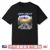 Napa Valley California Vineyard Sunset Watercolor Landscape Shirt