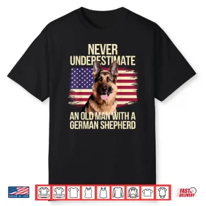 Cool German Shepherd Design For Men Grandpa Dog Lover Owner Shirt