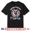 Floral German Shepherd Mom Lovers Dog Cute Mama Mother’S Day Shirt