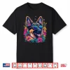 Flower German Shepherd Spring Nature Dog Lovers For Women Shirt