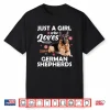 Funny German Shepherd Art For Girls Women Kids Dog Lovers Shirt