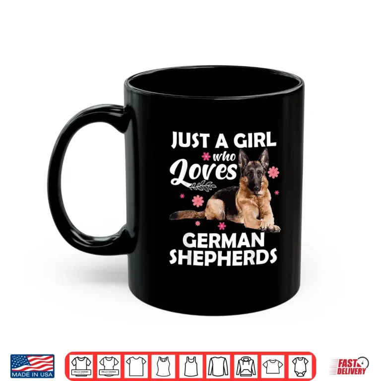 Mug Funny German Shepherd Art For Girls Women Kids Dog Lovers Shirt