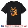 Funny German Shepherd Illustration Vintage Dogs Pets Animals Shirt