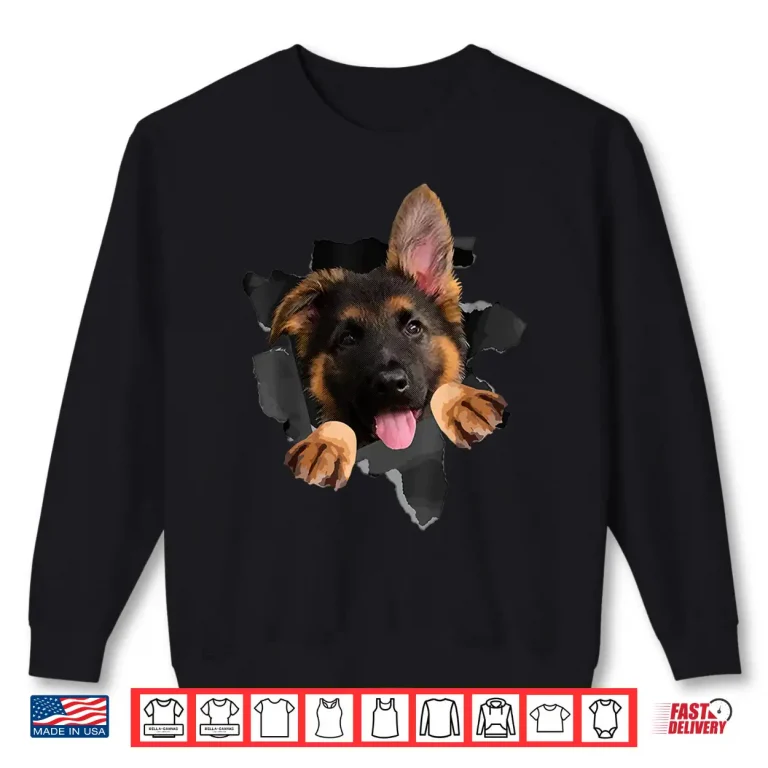Sweatshirt Funny German Shepherd Lovers Design For Men Women Pet Dog Shirt