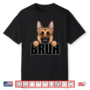 German Shepherd Bruh Cute Funny Gsd Dog Lover Men Boys Kids Shirt