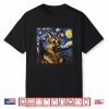 German Shepherd Dog Van Gogh Style Starry Night Shirt