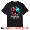 Shepherd Mama Colorful German Shepherd Dog Mom Shirt