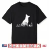 Vintage Silhouette German Shepherd Shirt Women Cute Dog Mom Shirt