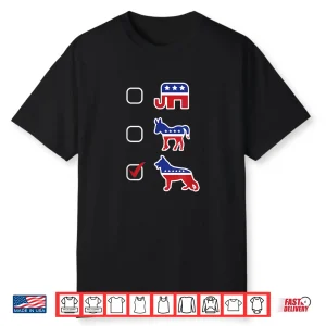 Gsd Lover Vote For German Shepherds Guard Dog Us Election Shirt