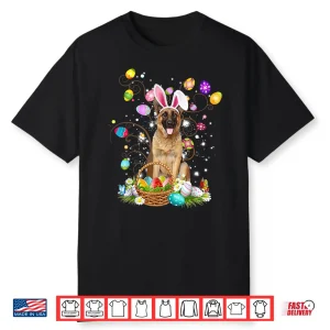 German Shepherd Dog Easter Egg Hunting Basket Easter Day Shirt