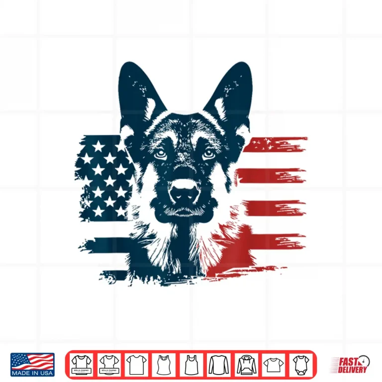 Design Patriotic German Shepherd Dog Lover 4th Of July Pet Owner Shirt
