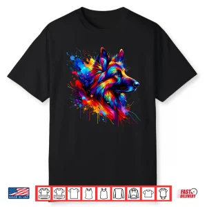 Splash Art German Shepherd Gsd Shirt