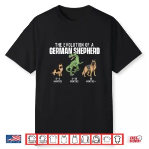 The Evolution Of A German Shepherd Dog Owner Pet Lover Shirt