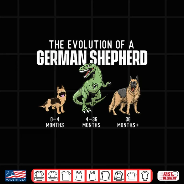 Design The Evolution Of A German Shepherd Dog Owner Pet Lover Shirt