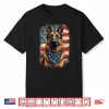 German Shepherd & American Flag Patriotic German Shepherd Shirt