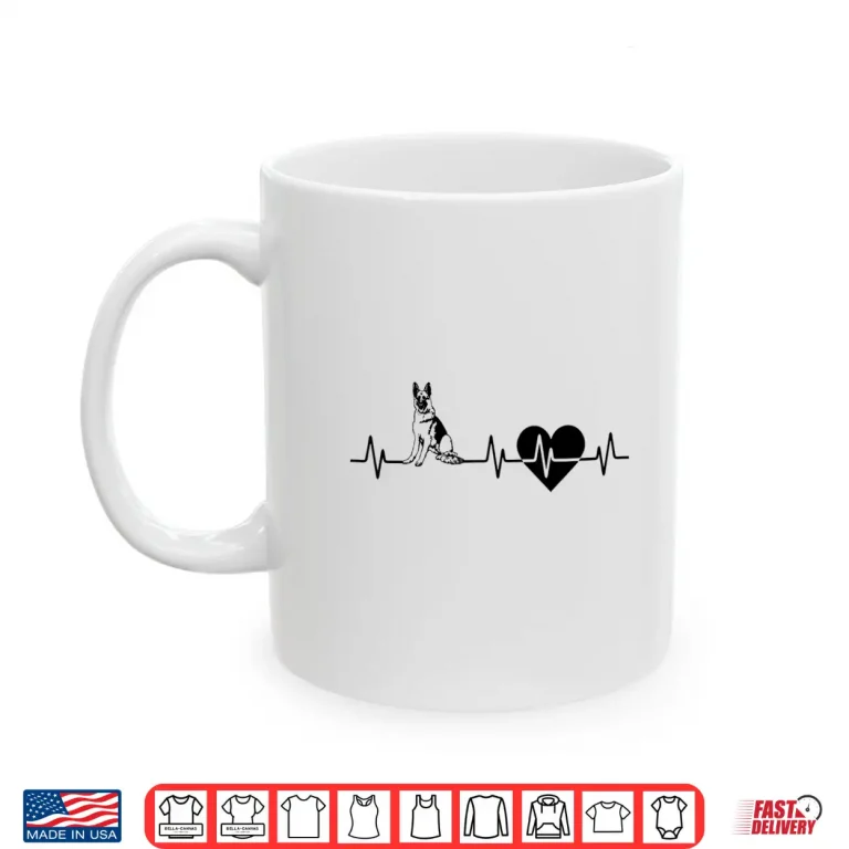 German Shepherd Heartbeat I Love My German Shepherd Gift Shirt 3 Mug German Shepherd Heartbeat I Love My German Shepherd Gift Shirt