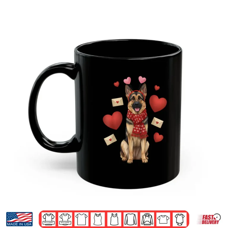 Mug Cute German Shepherd Valentines Day Dog Mom German Lover Shirt