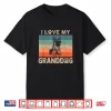 I Love My Granddog German Shepherd Grandma Grandpa Dog Paw Shirt