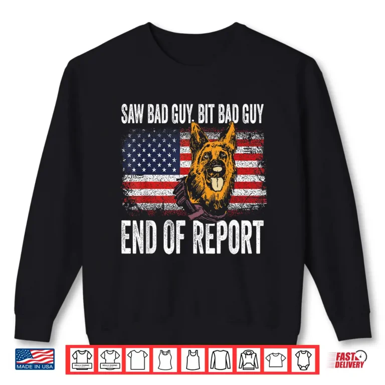 Sweatshirt K Nine German Shepherd Police Dog Law Enforcement K Nine Handler Shirt
