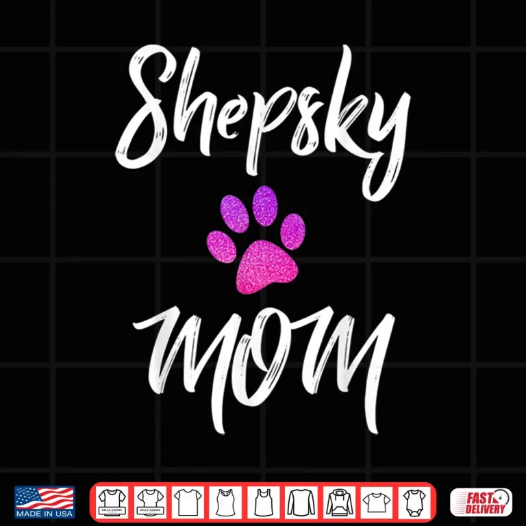 Design Shepsky Mom German Shepherd Husky Mix Dog Owner Shirt