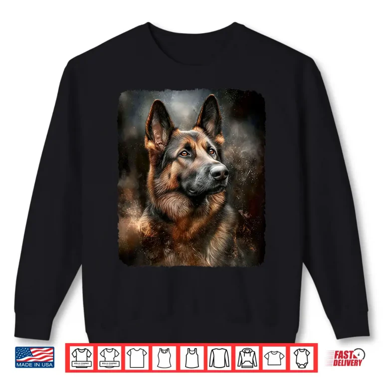 Sweatshirt German Shepherd Dog Design Dog Lover Professional Graphic Shirt
