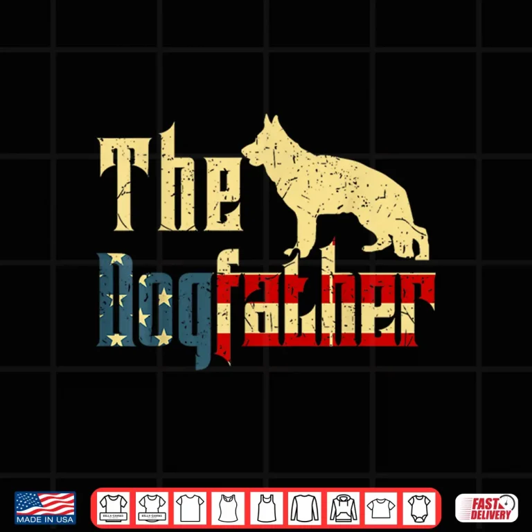 Design German Shepherd Fathers Day Gift Dogfather Dog Dad Shirt