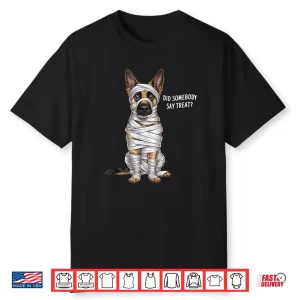 German Shepherd Mummy Halloween Dog Shirt