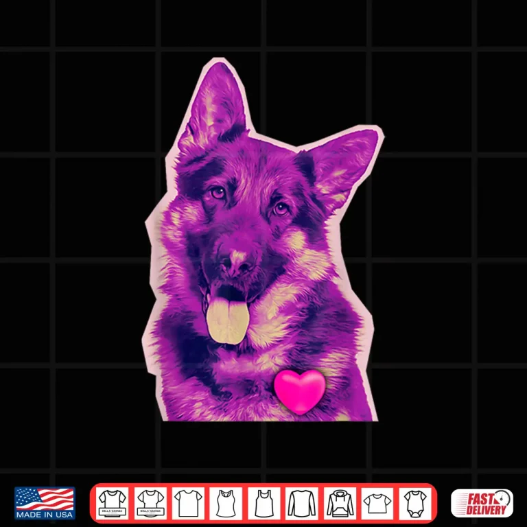 Design German Shepherd Love Dog Lover Pet Dog Trainer Breeder Shirt