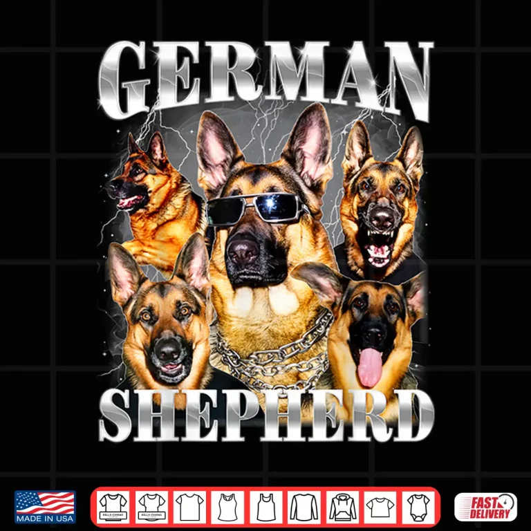 Design German Shepherd Nineties Style Dog Owner Professional Identity Shirt