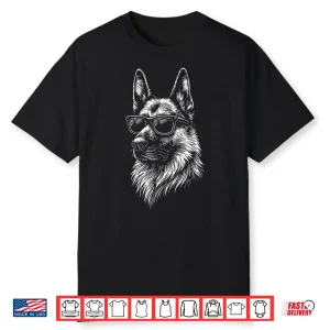German Shepherd Sunglasses Professional Minimalist Modern Graphic Shirt