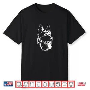 Portrait German Shepherd Dog Owner Professional Graphic Shirt