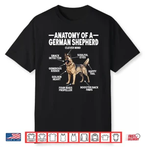 Anatomy German Shepherd Dog Lovers German Shepherd Dog Shirt