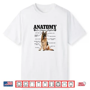 Anatomy Of A German Shepherd Dog Mom Dad Shirt