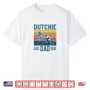 Dog Cool Dutchie Dad German Vintage Dutch Shepherd Dad Shirt